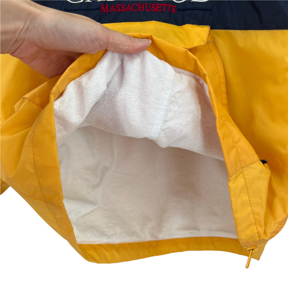 Cuffys of Cape Cod Massachusetts Kids Yellow Waterproof Windbreaker Jacket - Picture 10 of 12